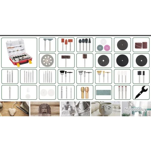 TOP ENCHERE - Coffret d'outils 313 pi�ces - Meulage, pon�age, etc. - Livraison gratuite et rapide