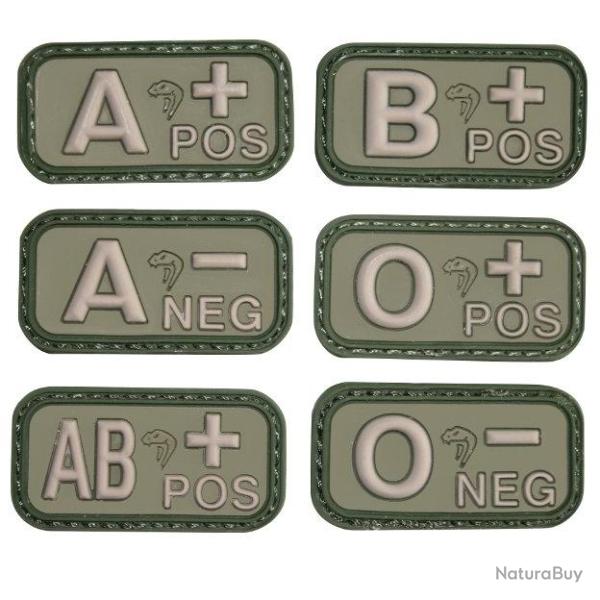 Patch PVC Groupe sanguin vert Viper B+