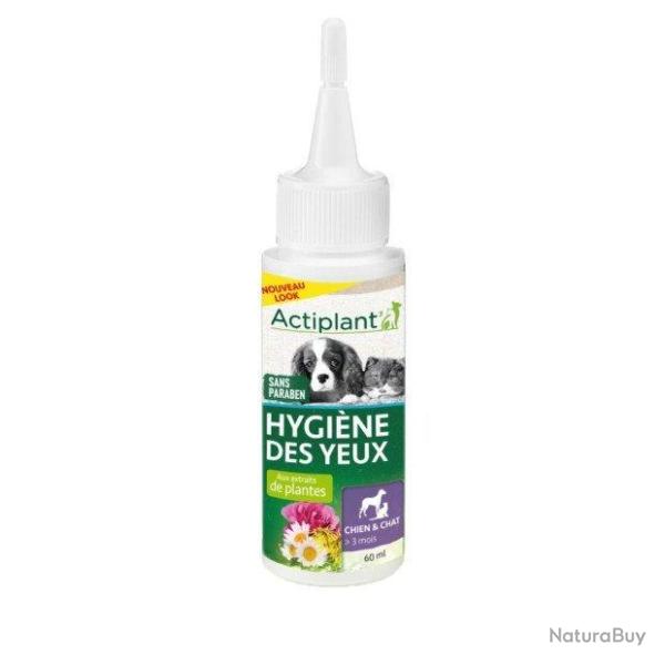 Lotion hygi�ne des yeux pour chien 60ml ACTIPLANT