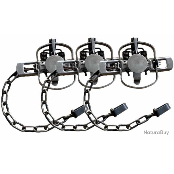 Lot de 3 pi�ges � m�choire pour rongeurs