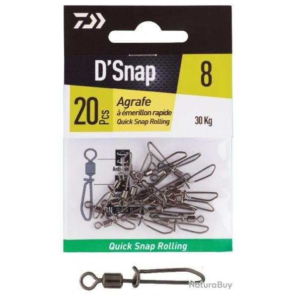 EMERILLON A AGRAFE QUICK PAR 20 Taille 8 - 30kg