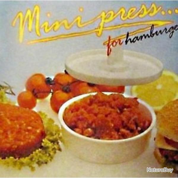 PRESSE A HAMBURGER MINI MOULE PRESSOIR A STEACK CERCLE DE PRESENTATION