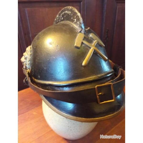 Rare casque feuerwehr des mines.