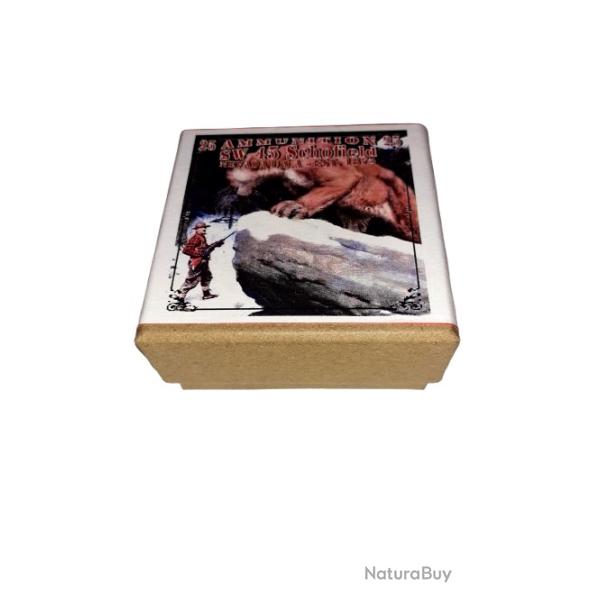 45 Smith & Wesson Schofield ou 45 SW Schofield: Reproduction boite cartouches (vide) AM 8867232