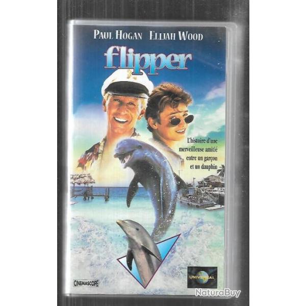 flipper , paul hogan  , com�die aventure fable  vhs , dauphin