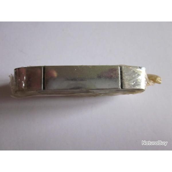 2 GALONS NEUFS METAL ASPIRANT COULEUR ARGENT POUR PASSANT EPAULE