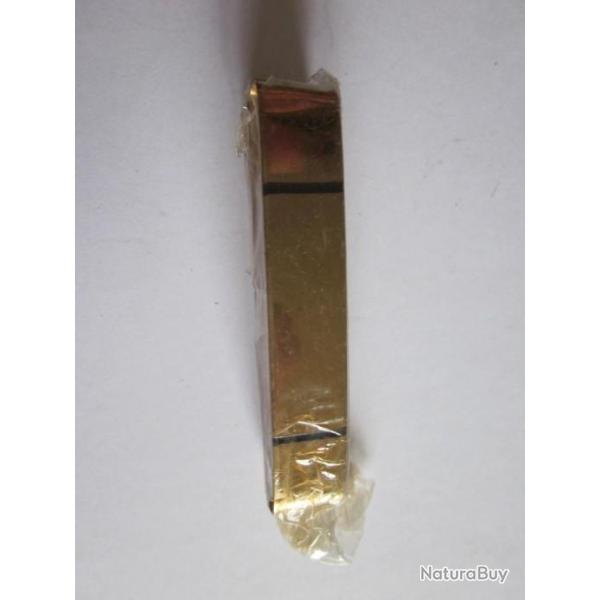 2 GALONS NEUFS METAL ASPIRANT COULEUR OR POUR PASSANT EPAULE