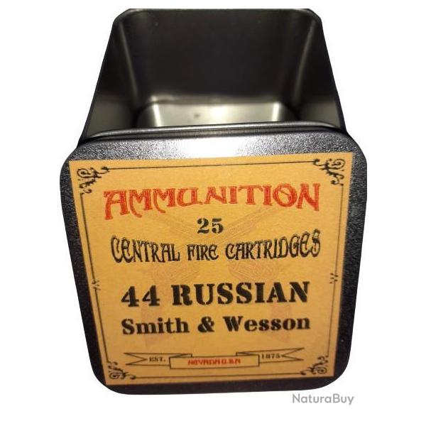 44 Smith & Wesson RUSSIAN ou 44SW RUSSIAN: Reproduction boite cartouches (vide) AM 8867898