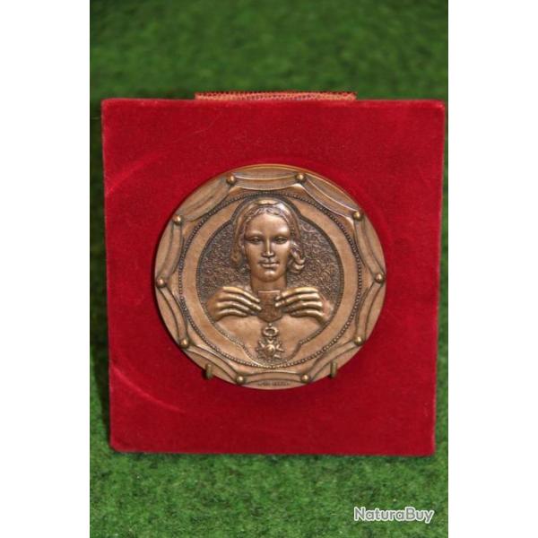 GROSSE MEDAILLE HOMMAGE NOMINATION  CHEVALIER DE LA LEGION D HONNEUR DE JAEGER