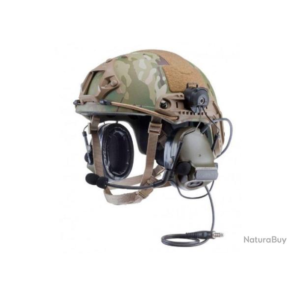 CASQUE 3M PELTOR COMTAC XPI - AVEC FIXATION DIRECTE SUR RAILS CASQUE - VERT - NATO