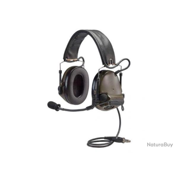 CASQUE 3M PELTOR COMTAC XPI - AVEC MICRO COL DE CYGNE - VERT - NATO