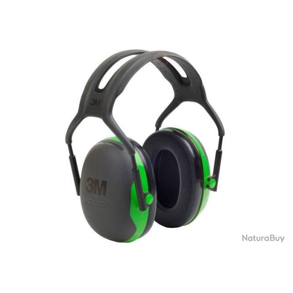 CASQUE 3M PELTOR X1 - NOIR/VERT
