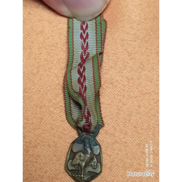 MEDAILLE EN REDUCTION, COMM�MORATIVE FRAN�AISE  1939/1945