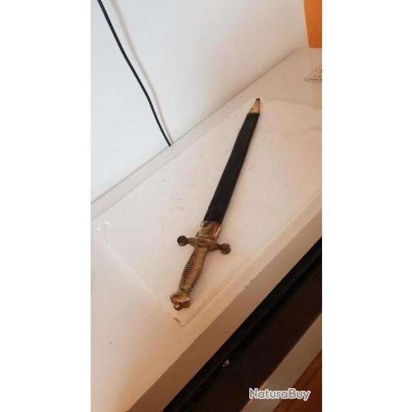 glaive pompier modele 1831 avec fourreau