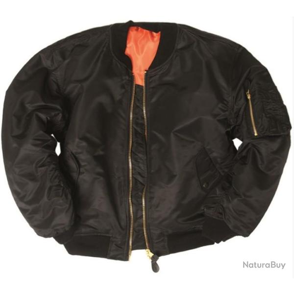 Blouson US Air Force bombers classique MA1 noir