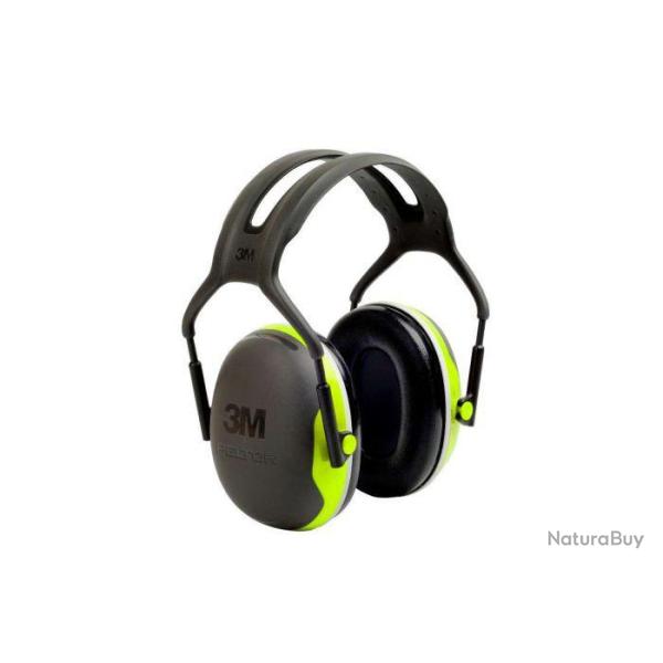 CASQUE PELTOR X4A - NOIR/VERT FLUO