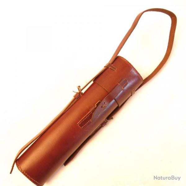 Etui cuir porte lunette couleur fauve