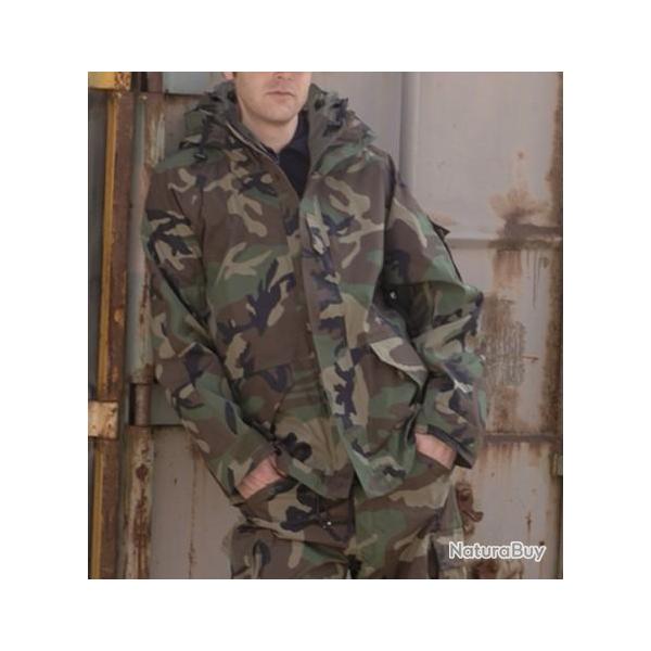 Veste de Pluie 3 couches lamin�es woodland