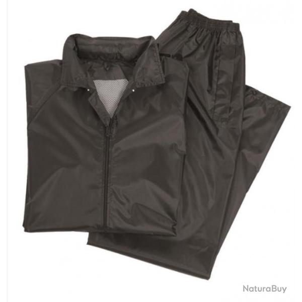 Ensemble pluie (veste et pantalon) noir