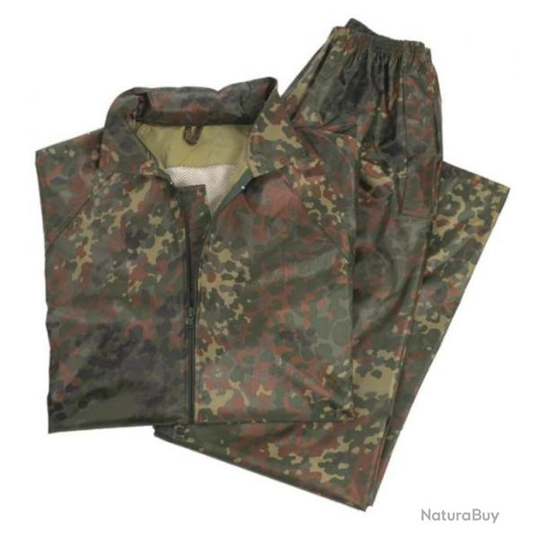 Ensemble pluie (veste et pantalon) camouflage allemand