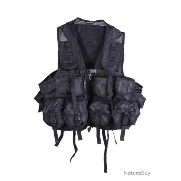 Gilet Tactique noir - 9 poches