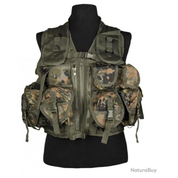 Gilet Tactique camouflage allemand 9 poches