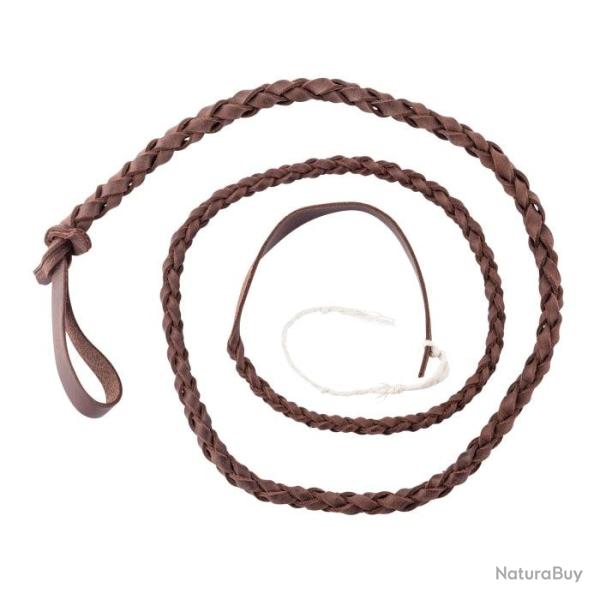 Flotte en Cuir Tress� Country Sellerie Standard pour Fouet 185cm - 185cm