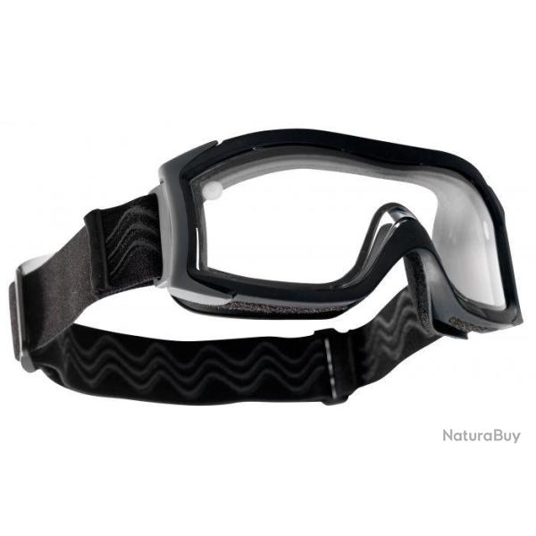 MASQUE TACTIQUE BOLLE X1000 NOIR ECRAN INCOLORE