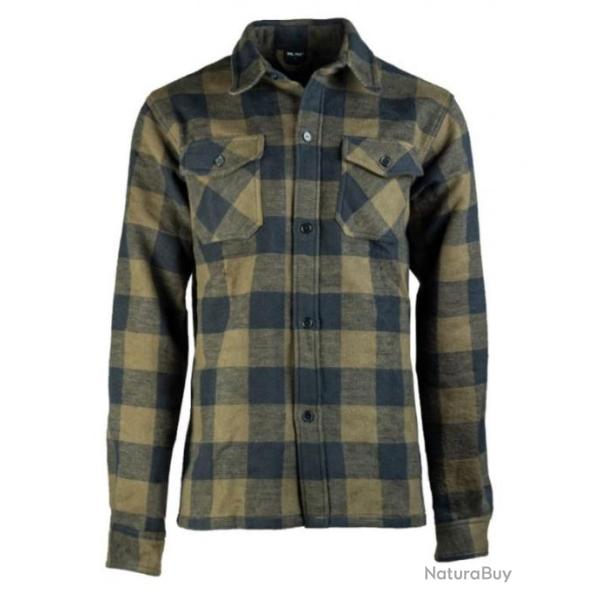 Chemise style bucheron verte et noire