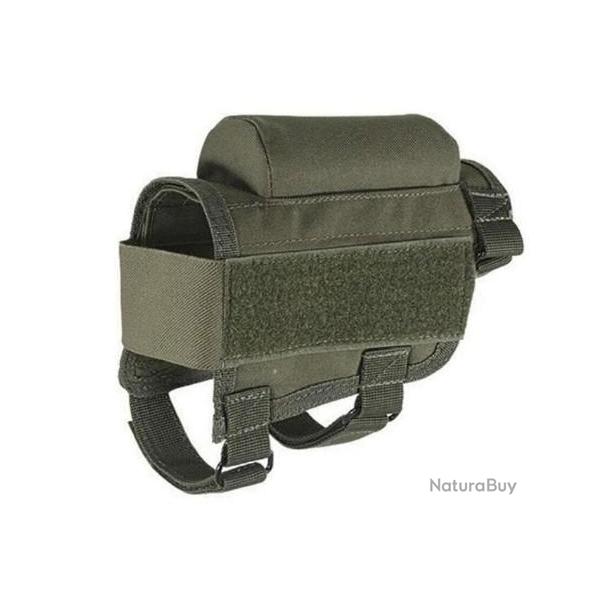 APPUI JOUE PORTE MUNITIONS - TACTIQUE - CHASSE - TIR  (Vert arm�e) (3)