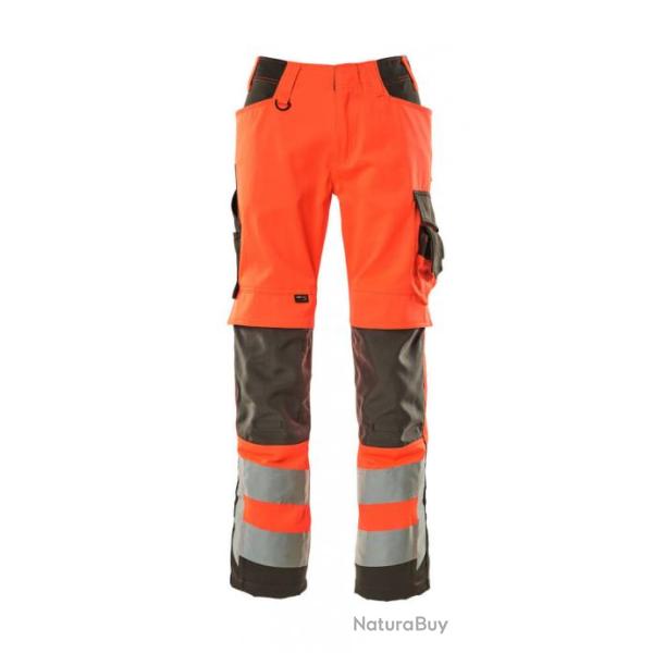 Pantalon haute visibilit� avec poches genouill�res MASCOT SAFE SUPREME KENDAL 82 cm (Standard) Hi-vi