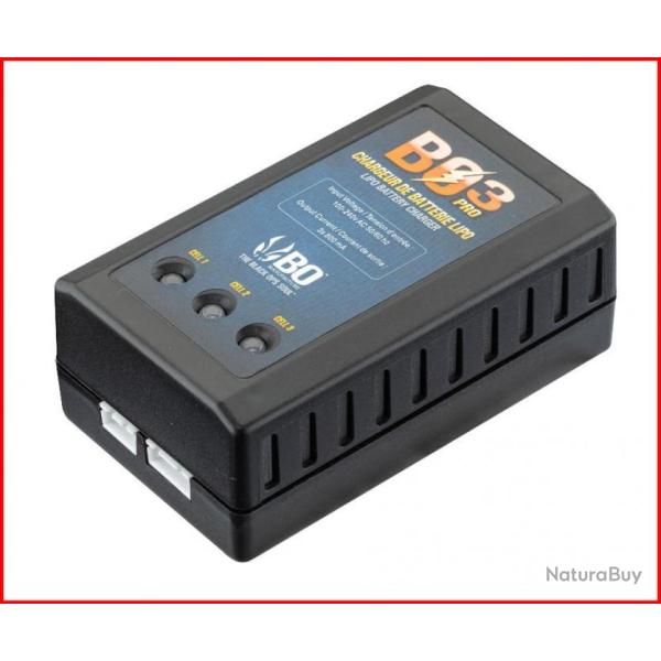 CHARGEUR DE BATTERIE BO3 LIPO 7,4V ET 11,1V