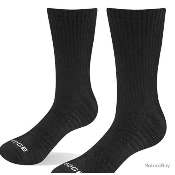 Chaussettes de sport noir - Lot de 5 - Randonn�e, chasse,... - Livraison rapide et gratuite