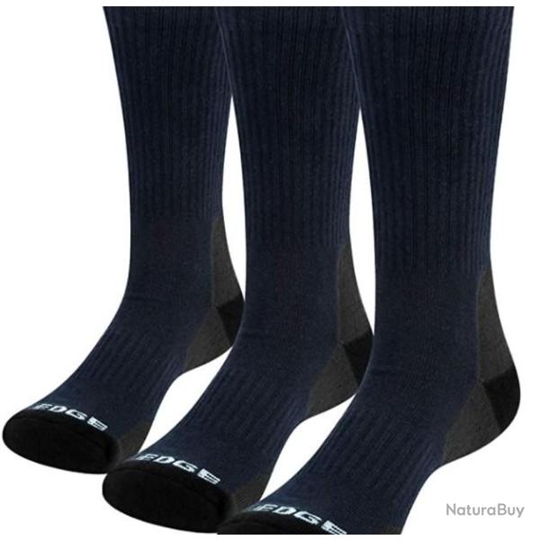 Chaussettes de sport bleu - Lot de 3 - Randonn�e, chasse,... - Livraison rapide et gratuite