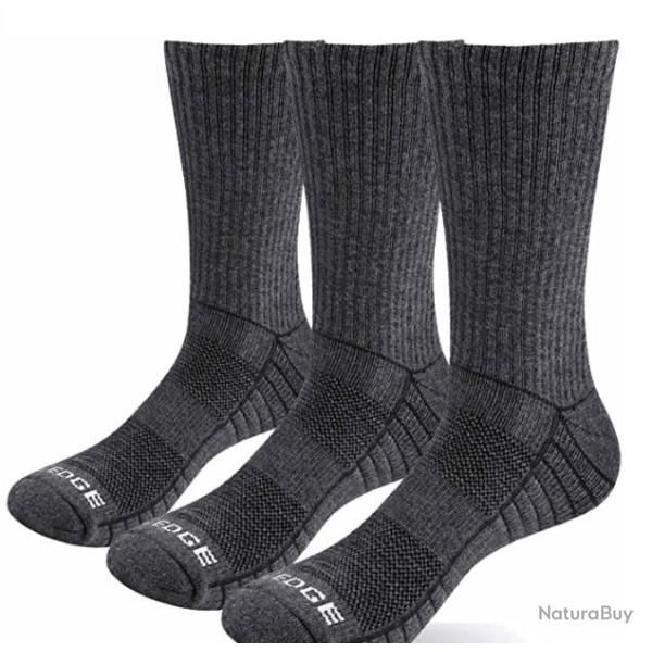 TOP ENCHERE - Chaussettes de sport gris - Lot de 3 - Randonn�e, chasse,... - Livraison rapide