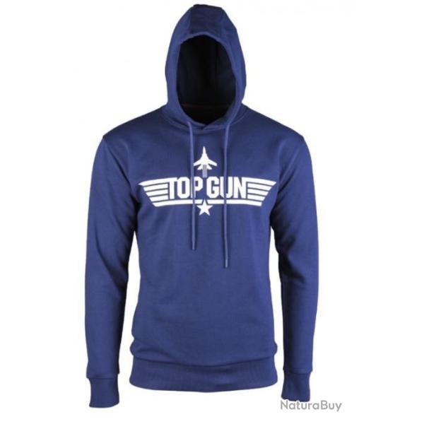 Sweat � capuche Top Gun bleu