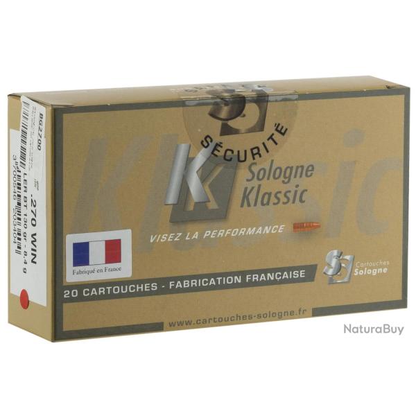 Balles de Chasse Sologne Klassic Calibre 270 Win Nosler Ballistic Tip