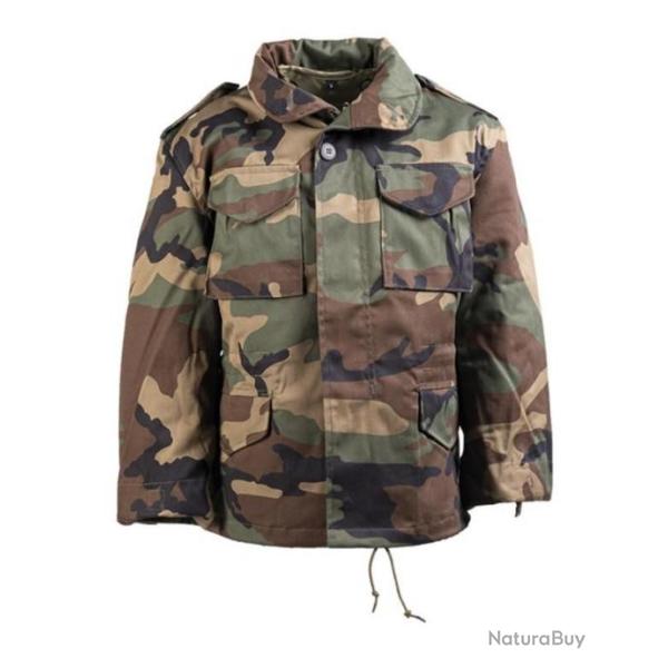 Blouson US M65 pour enfant camoufl� Woodland