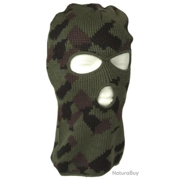 Cagoule tactique acrylique, 3 trous