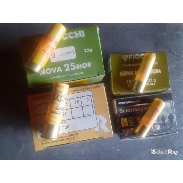 Lot 70  Cartouches chasse...Cal 20