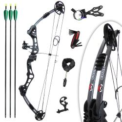 Kit arc &agrave; poulies complet Core Zeal 30/40 LBS pr&ecirc;t &agrave; tirer