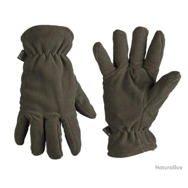 Gants polaire Thinsulate verts