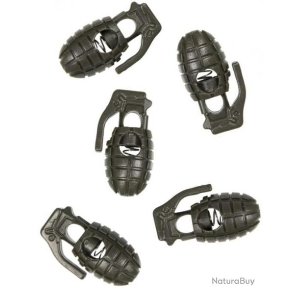 Freins de cordons grenades Vertes