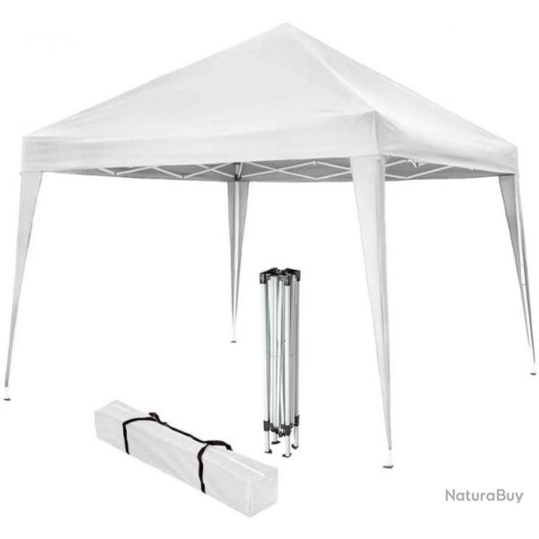 Tonnelle de jardin 3x3m - Blanc - Installation facile - Livraison gratuite et rapide