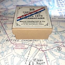 9,4 mm Holl. 1873; 10,4 mm Glisenti 1874 (Gaupillat): Reproduction boite munitions (vide) GA 8881207
