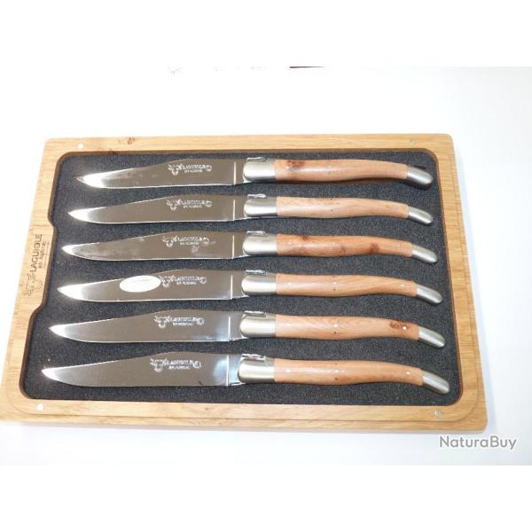 Coffret de couteaux de table Genevrier par Laguiole en Aubrac