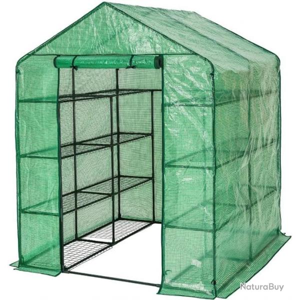Serre de jardin 143 x 143 x 195 cm - Anti UV - Livraison gratuite et rapide