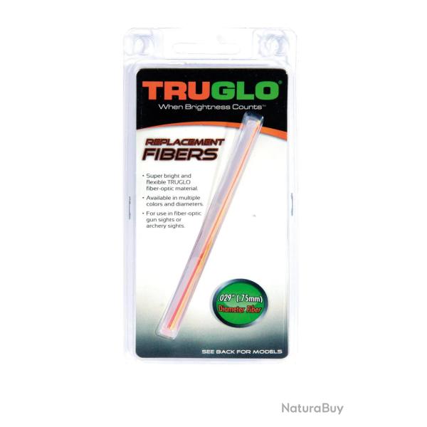 Set De 5 Fibres Optiques Fluo Monocolore Assorties Truglo-0.75 mm