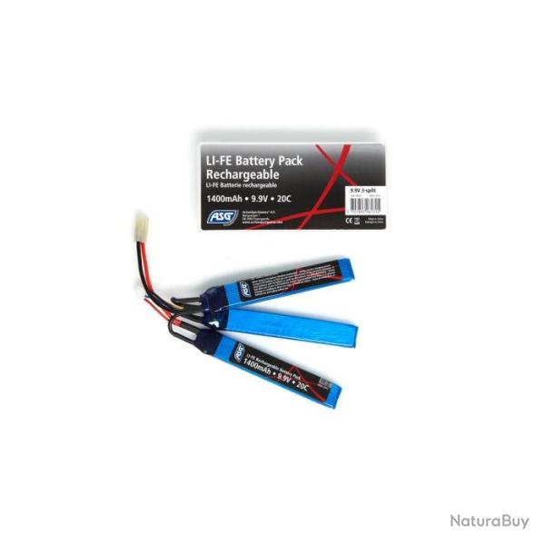 Batterie ASG Li-Fe 9.9V 1400mAh - 3 Sticks