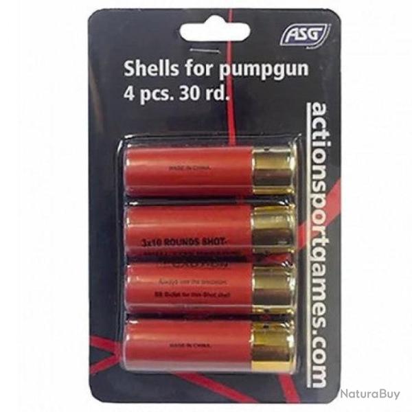 Cartouches Fusil � Pompe ASG - Par 4